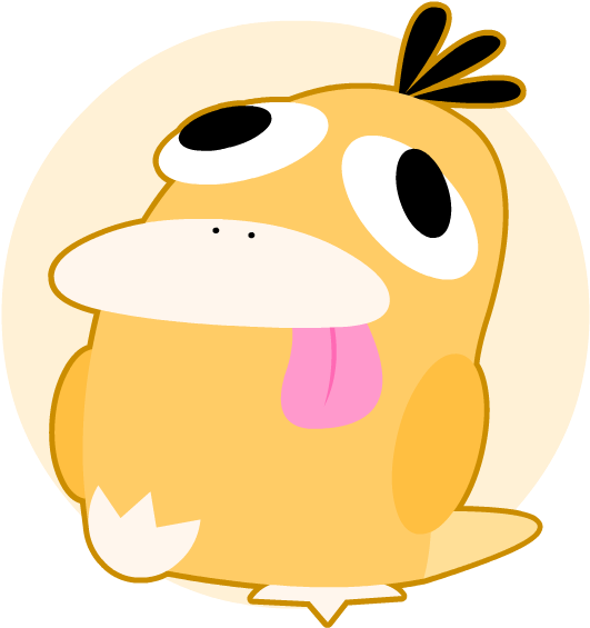 #054 Psyduck By Gerkinvision - Psyduck Pokemon Derp (600x600)