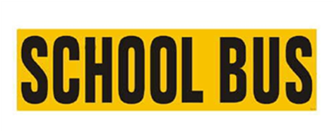 Magnetic "school Bus" Sign - Magnetic "school Bus" Sign (550x275)
