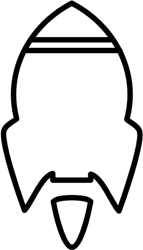 Space Exploration, Transport, Rocket Ship, Rocket, - White Rocket Silouhette Png (512x512)