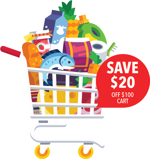 Now Get Up To 20% Off Any Grocery Cart Or A Free Tank - Shopping Cart (600x576)