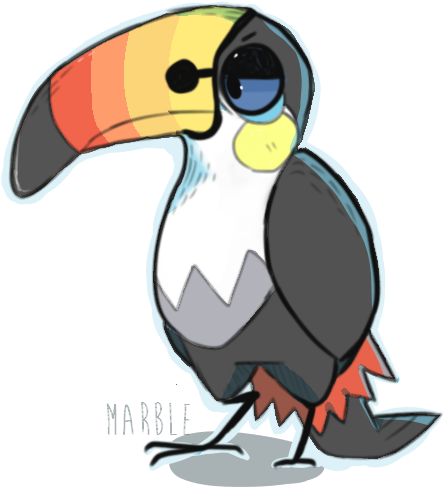 Toucannon By Marble Cat Paws - Marble Cat Paws Deviantart (633x606)