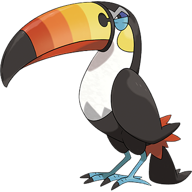 We Went From A Realistic Looking Woodpecker, To A Realistic - Toucannon Pokemon (373x373)