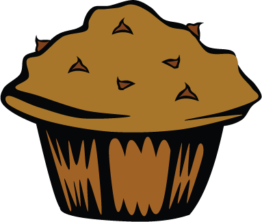 Muffin Clipart Bran Muffin - Sweet Paleo Treats [book] (383x325)
