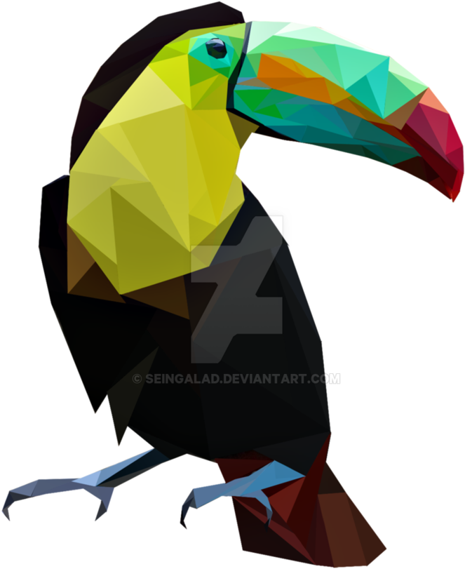 Toucan - Toucan Polygon Art (865x924)