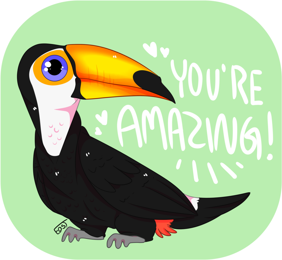 Amazing Toucan By Old School Trash - Toucan (1024x934)