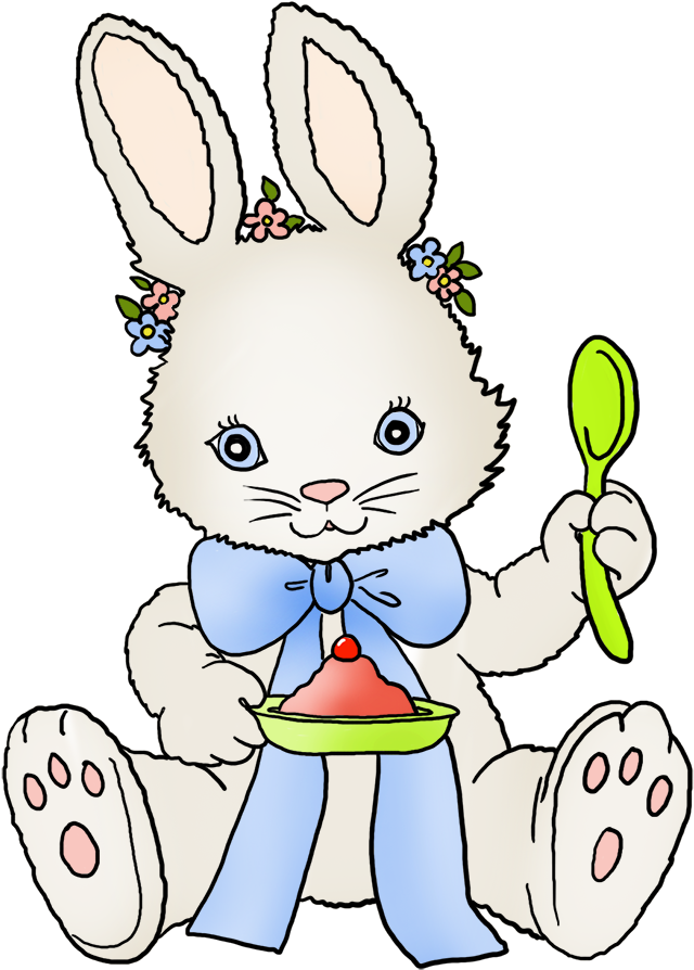 Funny And Cute Easter Clip Art - Clip Art (688x945)