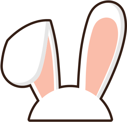 Easter Bunny Ears Icon - Illustration (550x550)