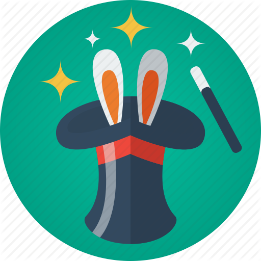 Magician Clipart Magician Rabbit - Magicians Hat And Rabbit (512x512)
