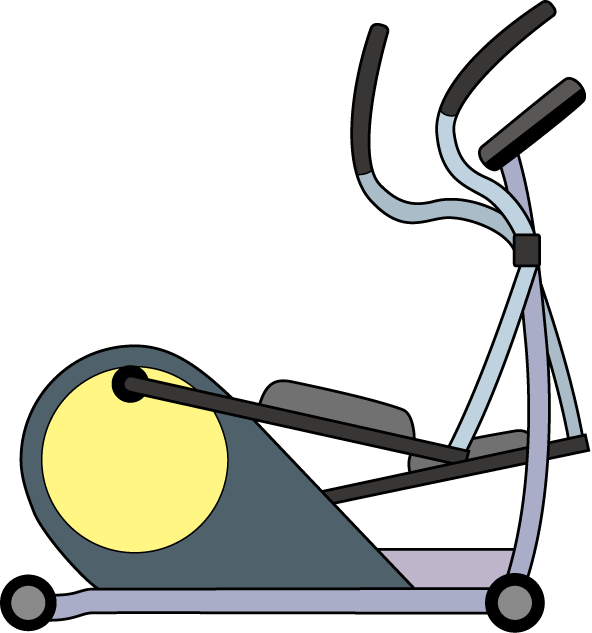 Elliptical Trainer Clipart Elliptical - Elliptical Trainer Clipart Elliptical (592x633)