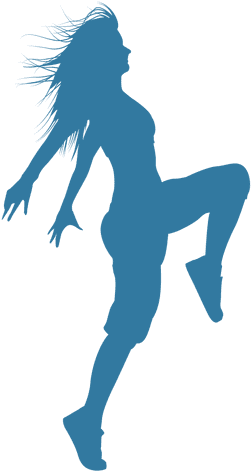 Hip Hop Dancer Woman Knee Up Silhouette - Png Hip Hop Dance Moves Silhouette (512x512)