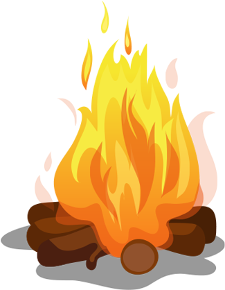 Bonfire Png - Lag B Omer Bonfire (416x447)