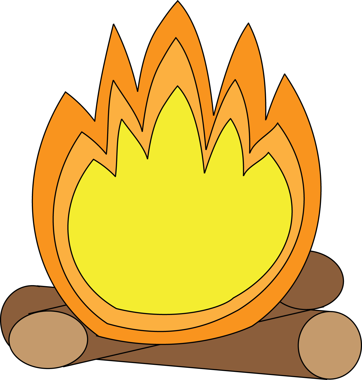Bonfire Cartoon - Bonfire Cartoon (1385x1454)