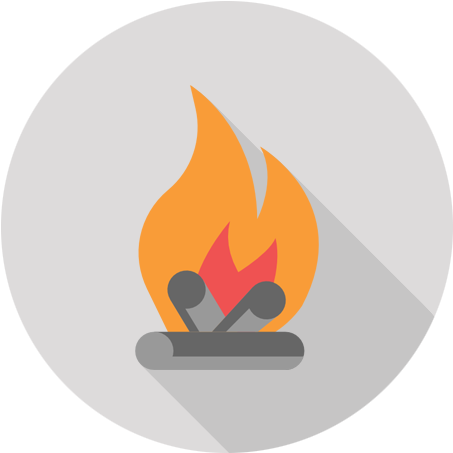 Bonfire W/ Bbq - Flame (512x512)