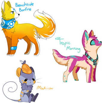 Accessory Trio [closed] By Ksw-adopts - Cartoon (400x399)