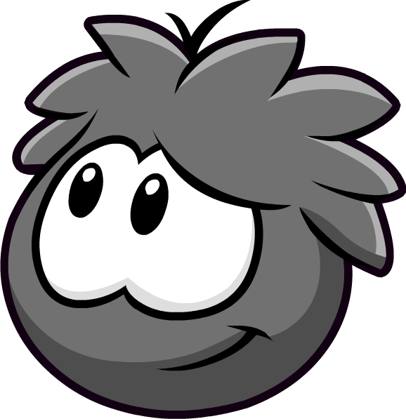 Black Puffleimages - Club Penguin Black Puffle (578x597)