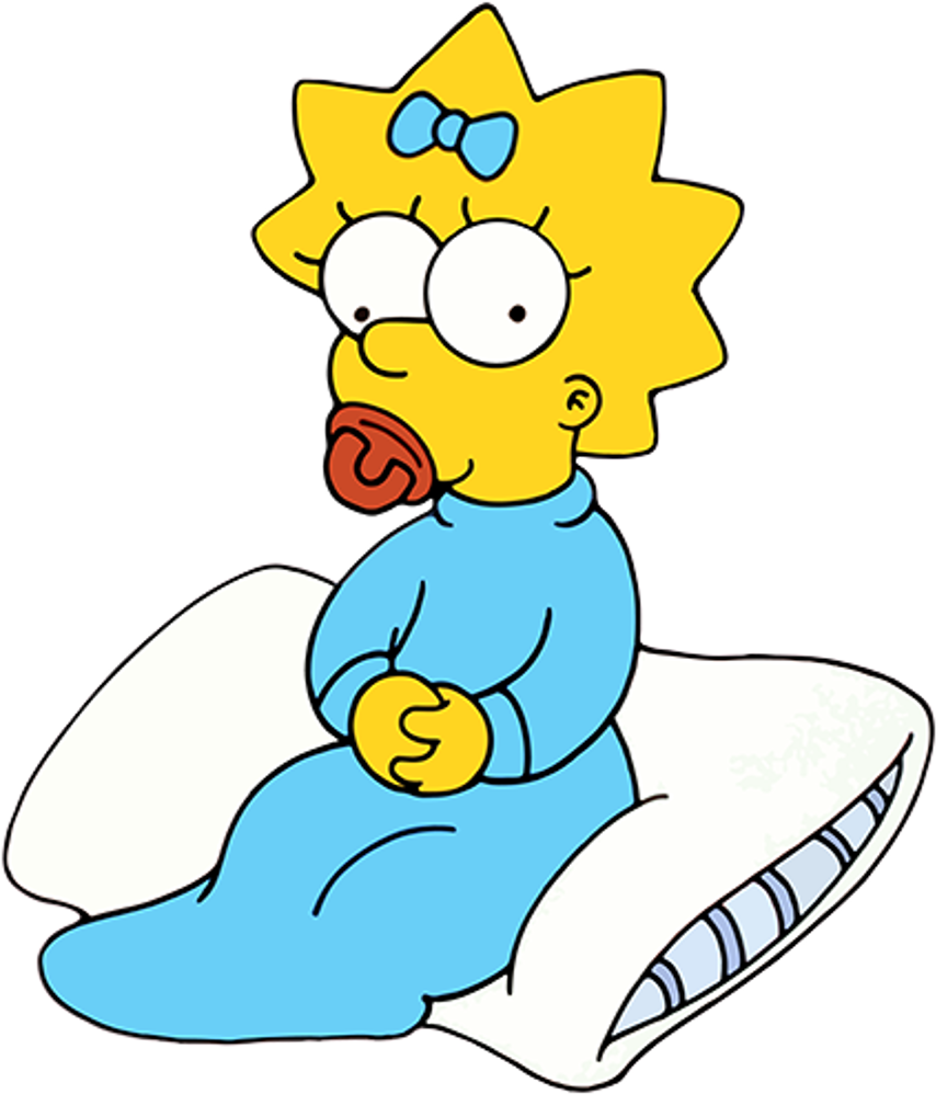 Maggie Simpson Homer Simpson Marge Simpson Bart Simpson - Maggie Simpson (1035x1035)