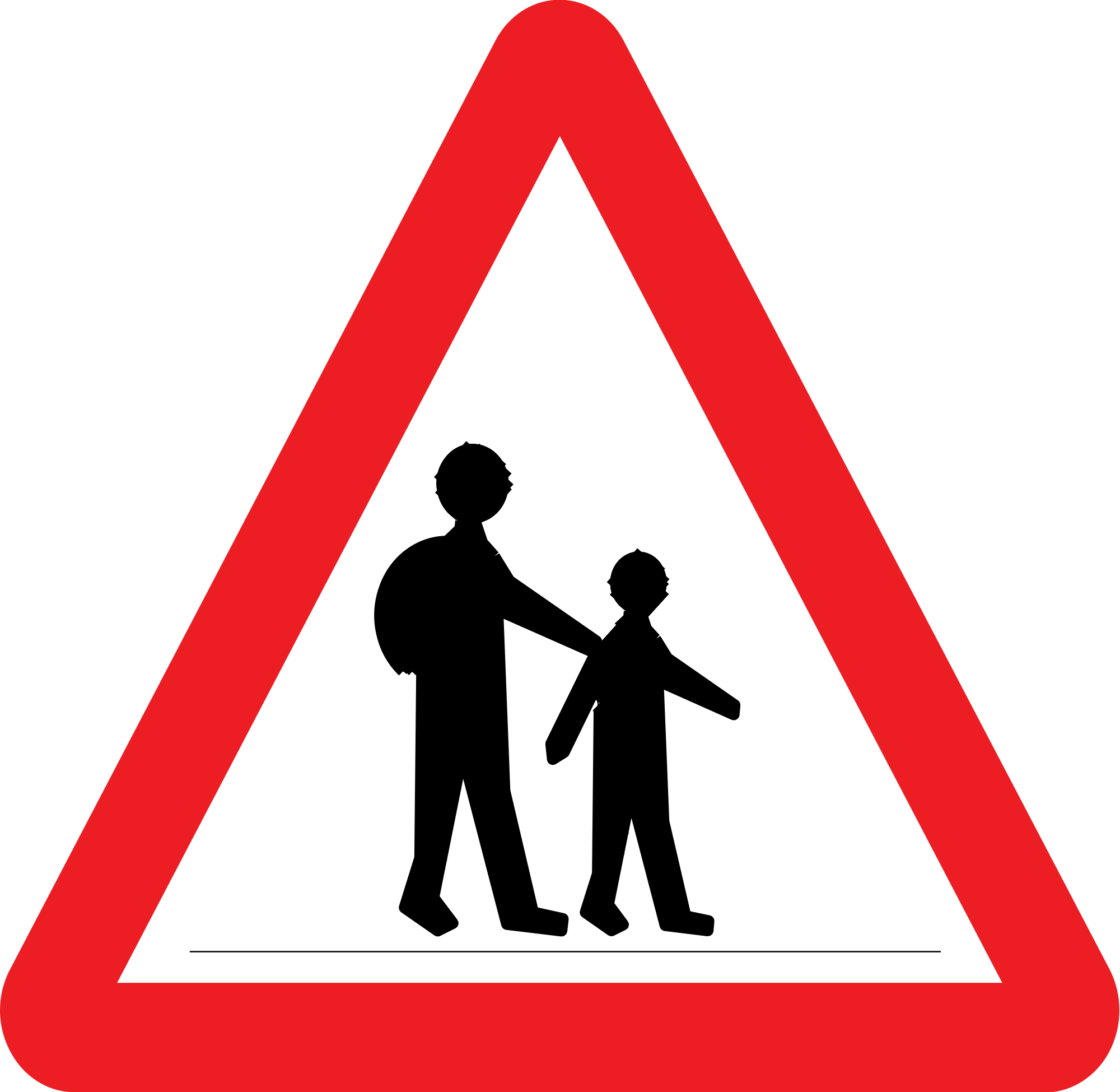 Open - Deer Crossing Road Sign (2000x1949)