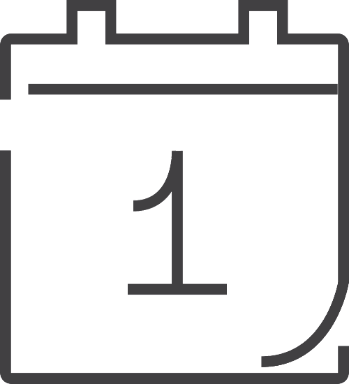 Calendar Of Events - Calendar Minimal Icon (500x550)