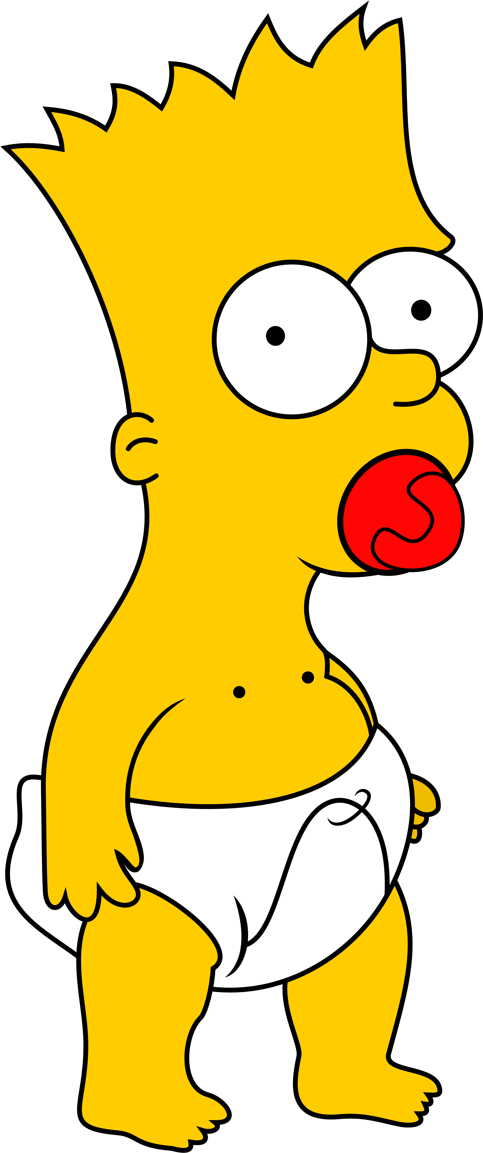 Bart Simpson Lisa Simpson Homer Simpson Maggie Simpson - Baby Bart Simpson Png (3000x5000)