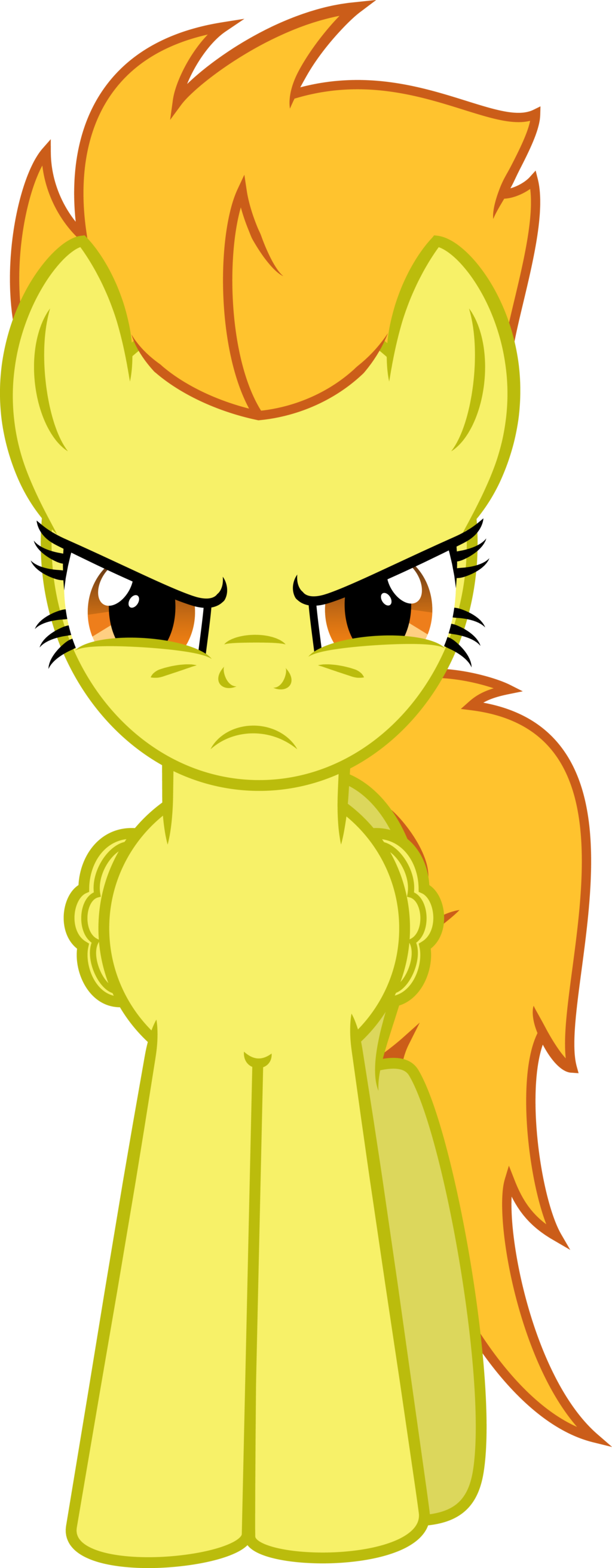 Altered, Angry Spitfire By Kired25 - Spitfire My Little Pony Front (1024x2625)