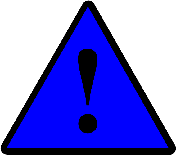 Black Blue Black Warning 1 Svg Clip Arts 600 X 534 - University Of Stuttgart (600x534)