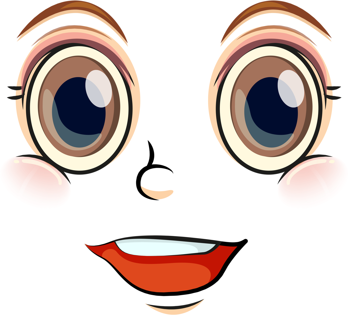 Emojissmileyssmiley Facesfunny - Ojos Dibujos Infantil (1600x1551)