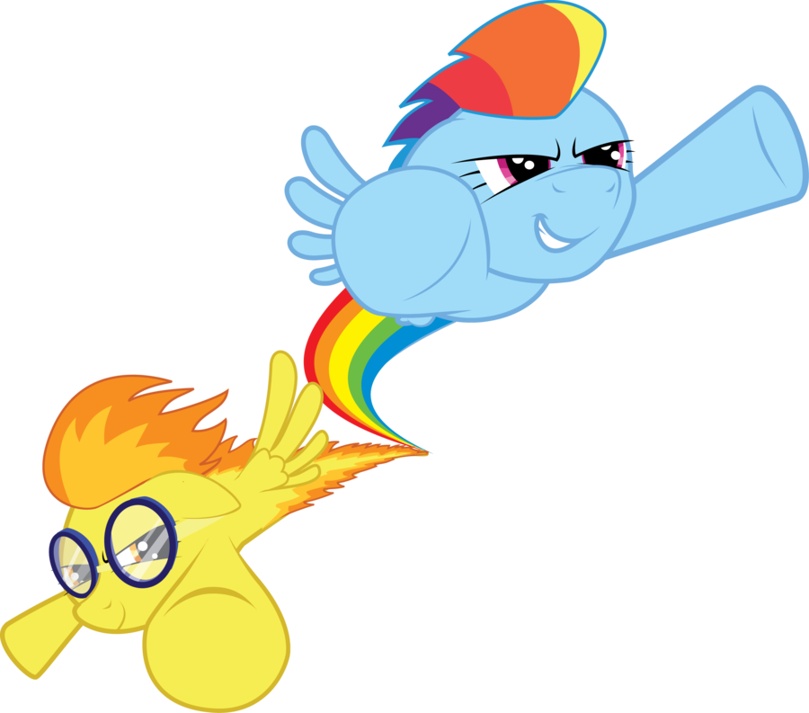 My Little Pony - My Little Pony Spitfire Rainbow Dash (900x793)