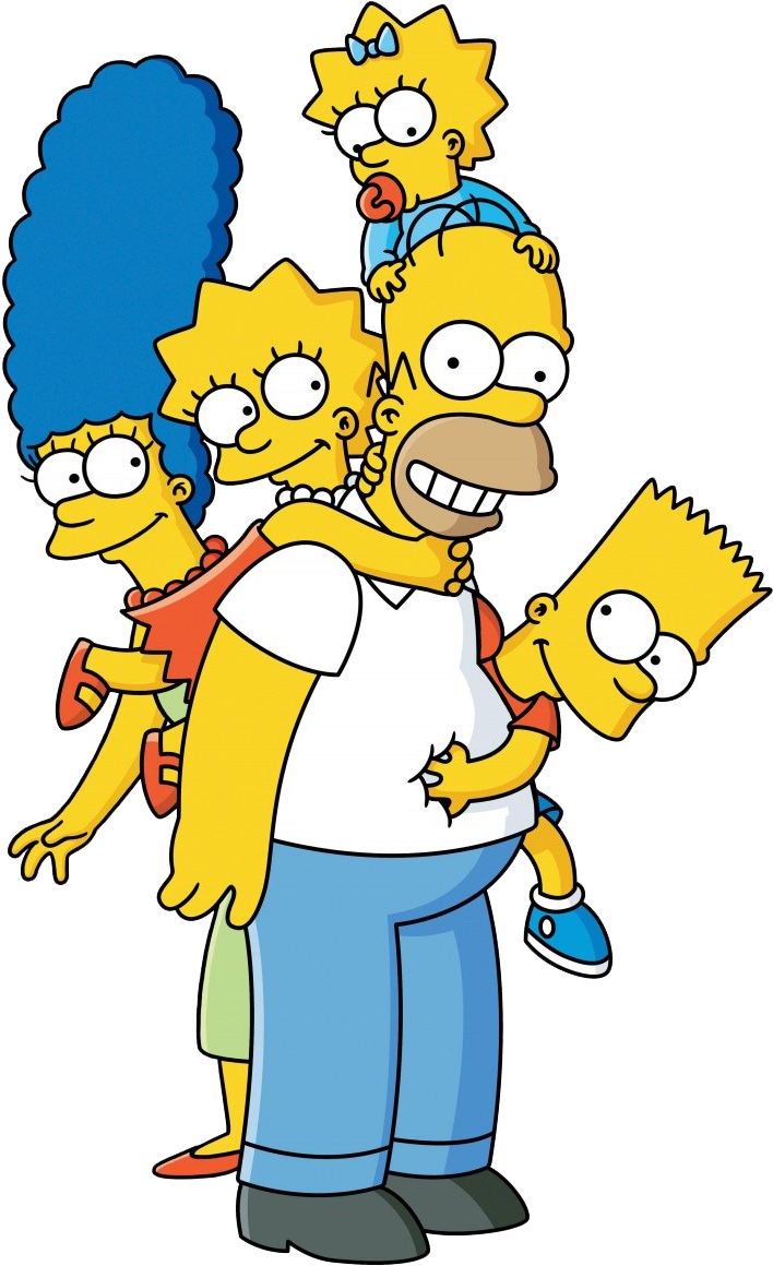 Homer Simpson Marge Simpson Lisa Simpson Bart Simpson - Simpson Family (800x1226)