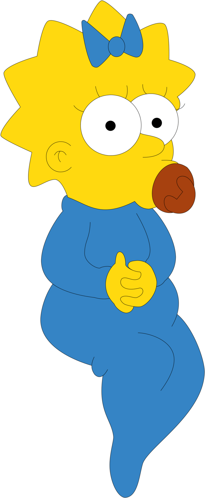 Maggie Simpson By Juniorgustabo - Maggie Simpson (900x1850)