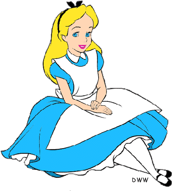 Alice In Wonderland Clip Art Clipart - Alice In Wonderland Clip Art (381x386)