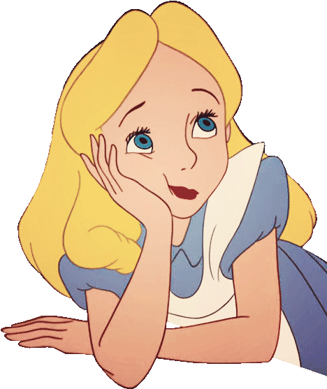 Gif Alice In Wonderland Alice Transparent Transparent - Alice In Wonderland Bored (500x681)