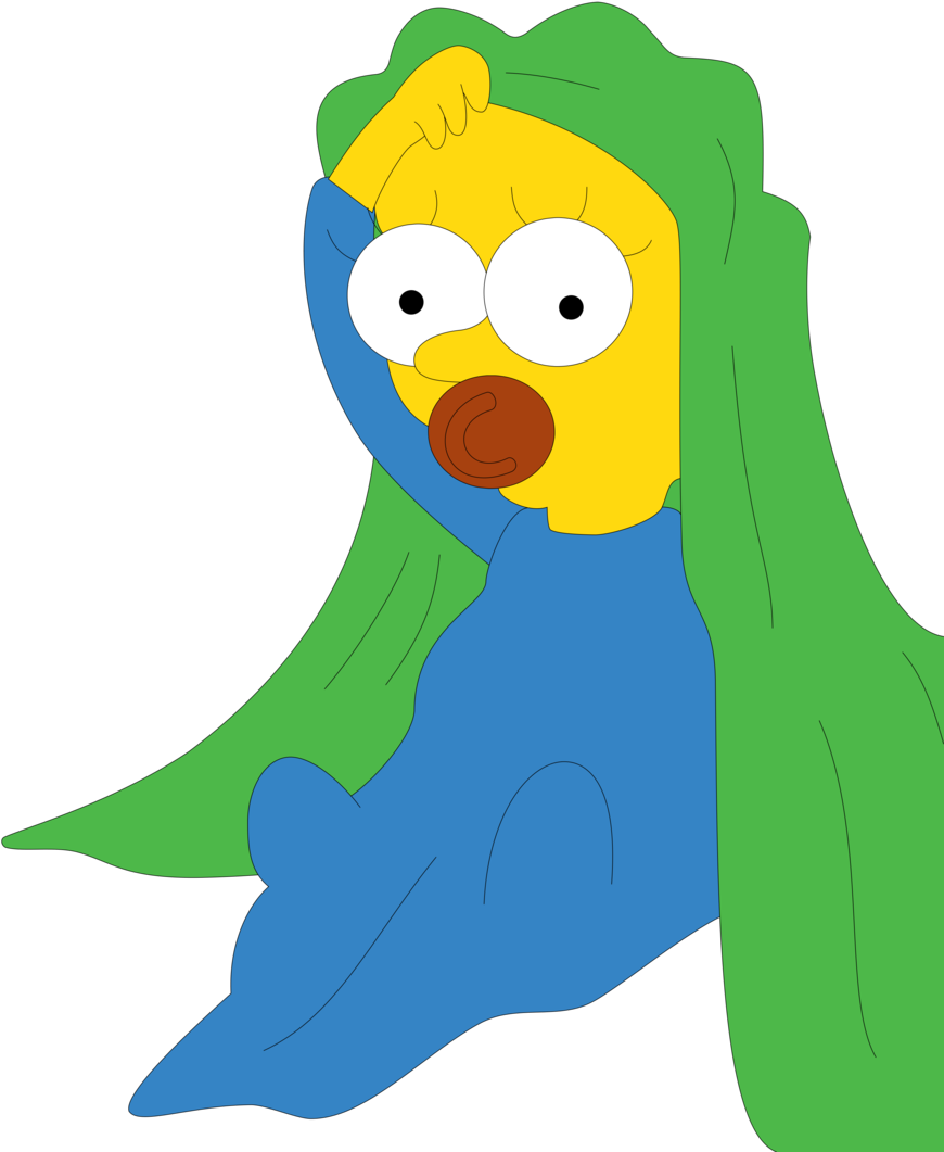 Maggie Simpson 2 By Juniorgustabo - Maggie Simpson (900x1111)