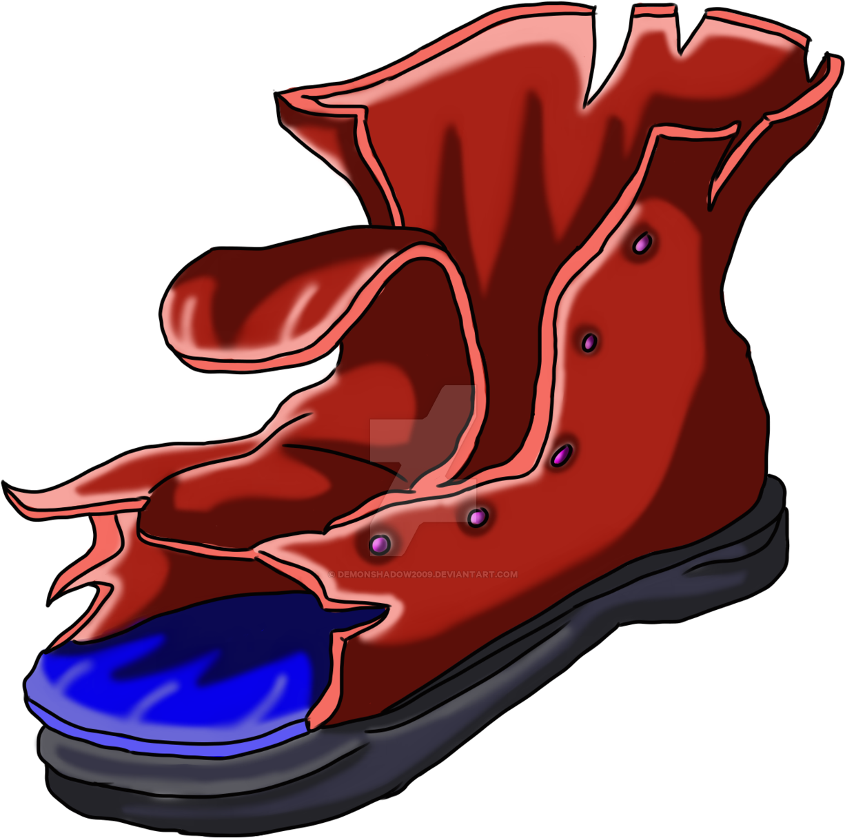 Fishing Item- Old Boot By Demonshadow2009 - Old Boot Fishing (1600x1600)