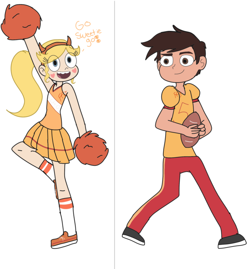 Marcos Cheerleader Star ~ Request By Lovefromjackie - Star Vs The Forces Of Evil Cheerleaders (905x882)