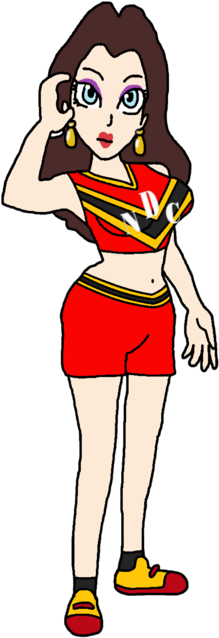 Cheerleader By Katlime - Cartoon (582x1371)