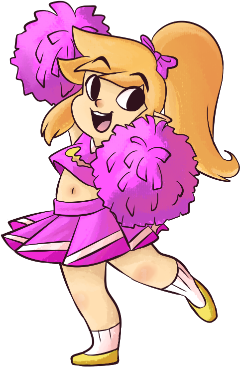 Cheerleader Link By Eruaistaniel-eona - Cheerleader Link Legend Of Zelda (720x845)