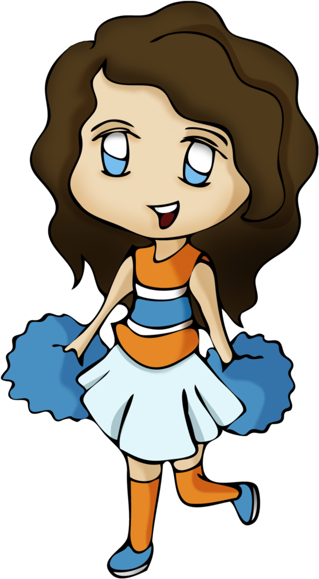Cheerleader Chibi 2 By Moonriver87 - Cheerleader Chibi (662x1206)