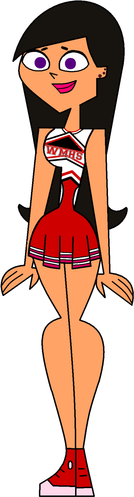 Free Download Cheerleader Clipart Black And White - Free Download Cheerleader Clipart Black And White (482x1658)