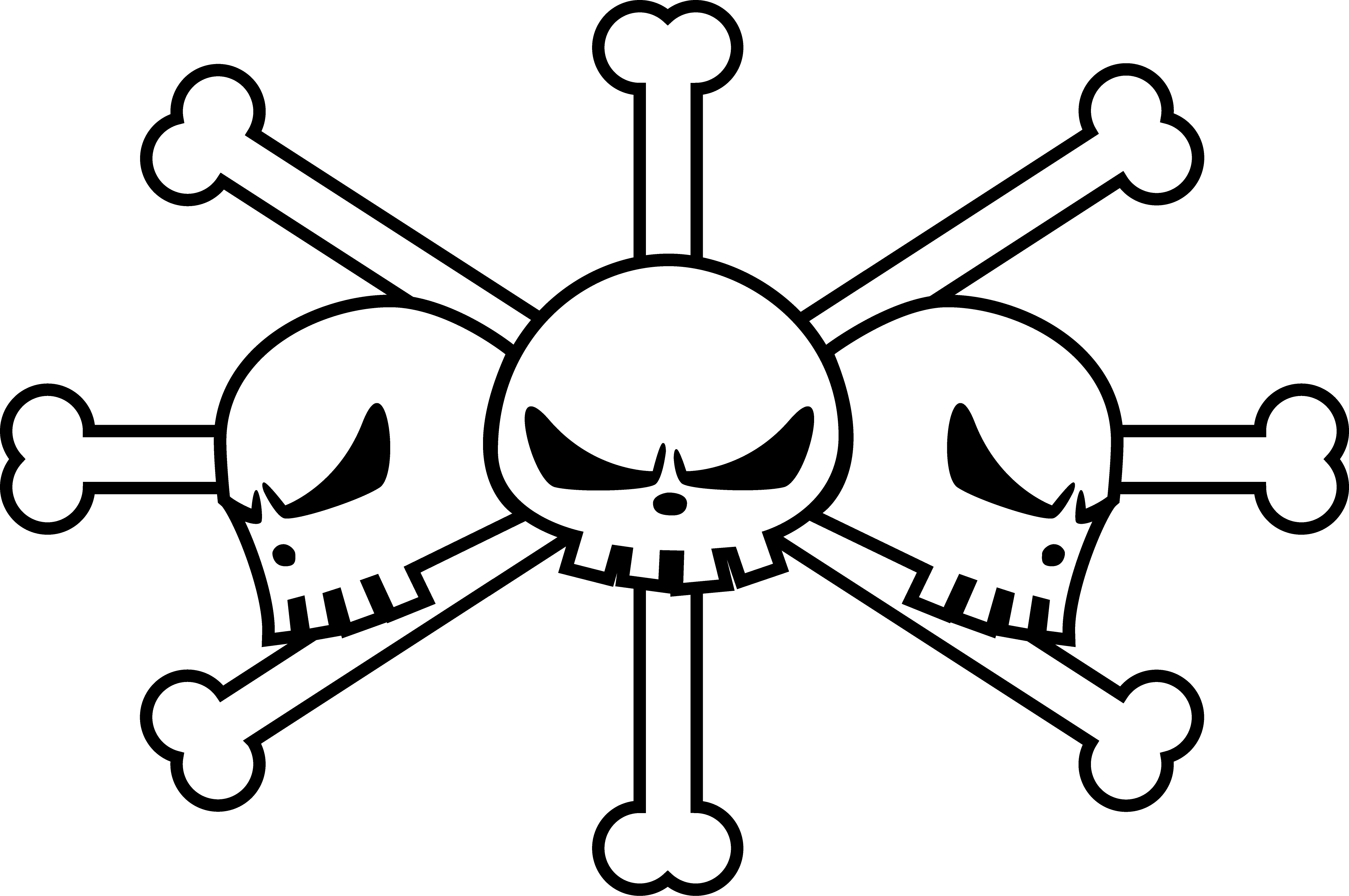 Blackbeard Pirate Flag By Wolowizzard - One Piece Jolly Roger (2294x1524)