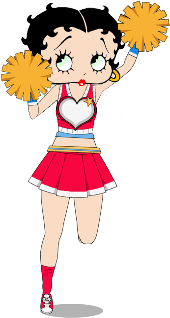 Betty Is A Cheerleader - Betty Boop (429x702)