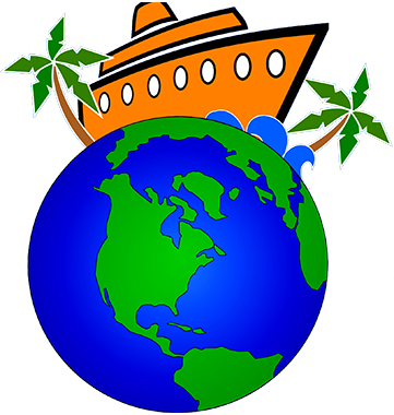 An Ideal Cruise Consists Of Several Components - Earth Clip Art (361x380)