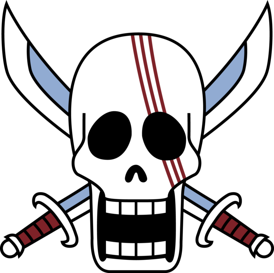 Red-haired Pirate Flag By Kaitaruhatake - One Piece Jolly Roger Shanks (897x891)