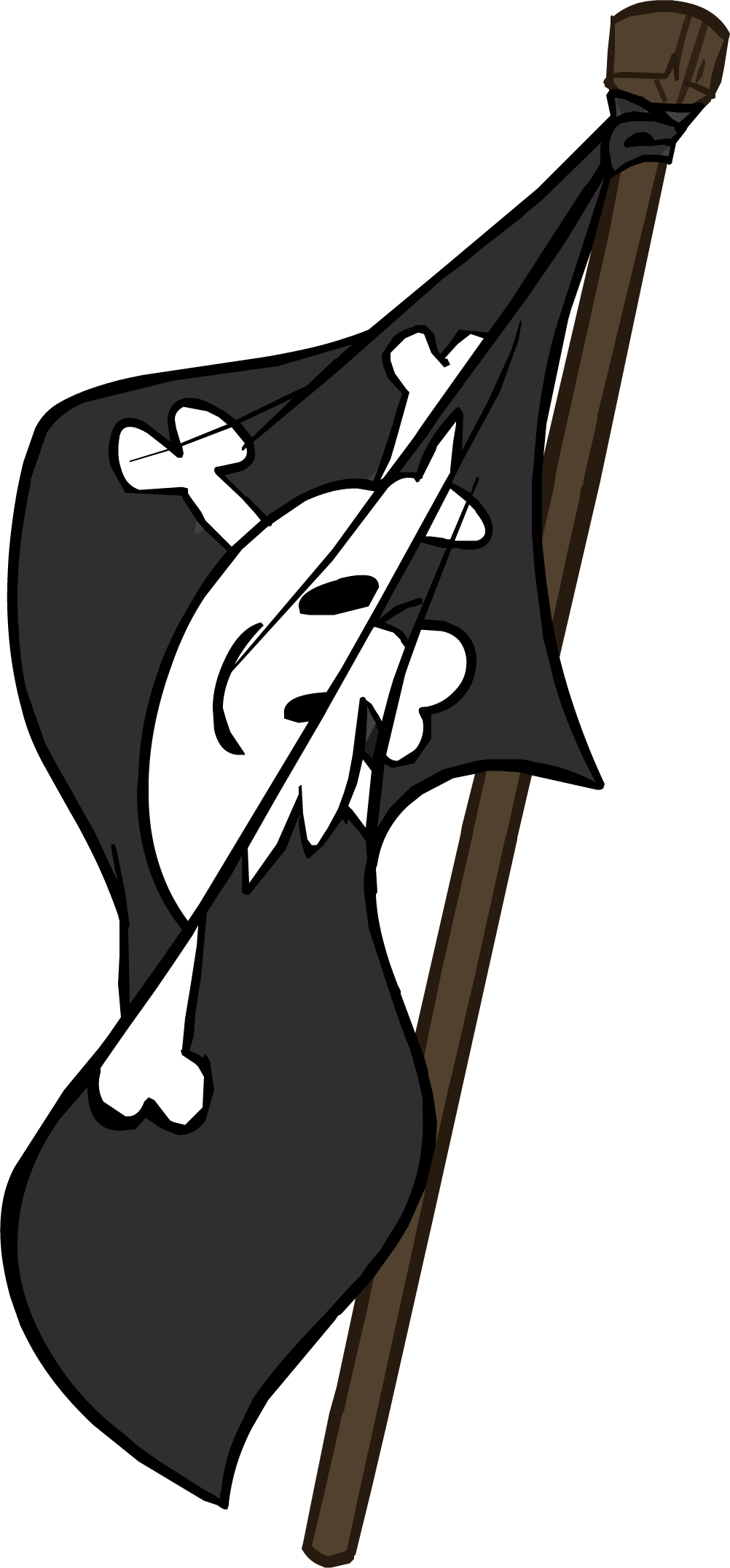 Pirate Flag - Club Penguin Pirate Flag (1002x2153)