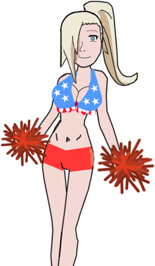 Ino Cheerleader By Swanstika - Cartoon (867x867)