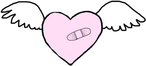 Corazon Con Alas Png (500x268)