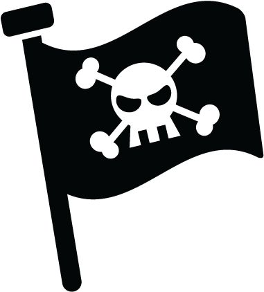 Pirate Flag Wall Decal - Smile (451x451)