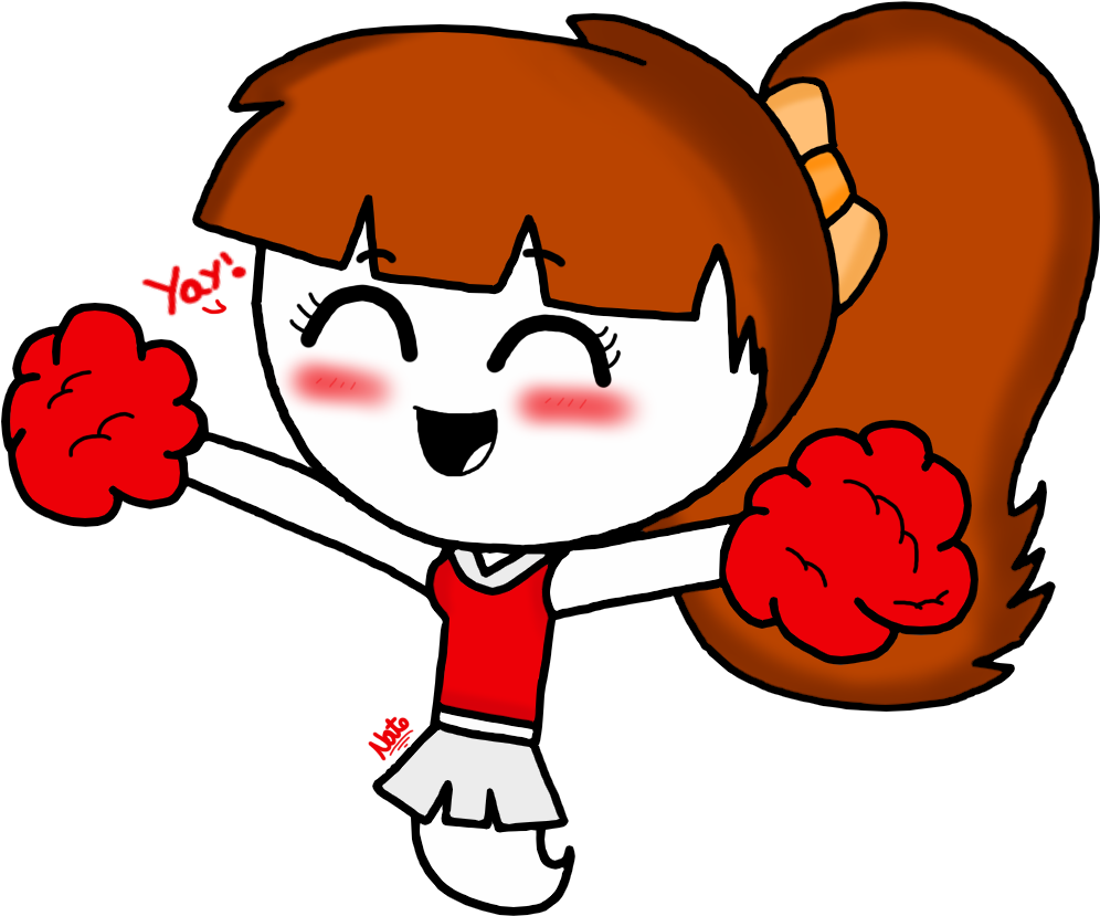 Cheerleader Amanda By Natoman2-d8elq2r - Amazing World Of Gumball Penny Cheerleader (1100x900)