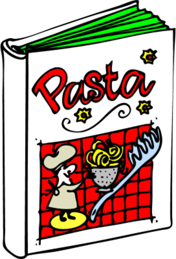 Italian Clip Art - Cooking Book Clipart (600x882)