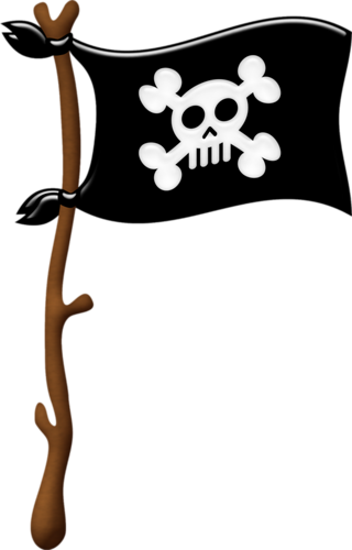Cutepictures Альбом «скрап Наборы / - Pirate Flag Clip Art (320x500)