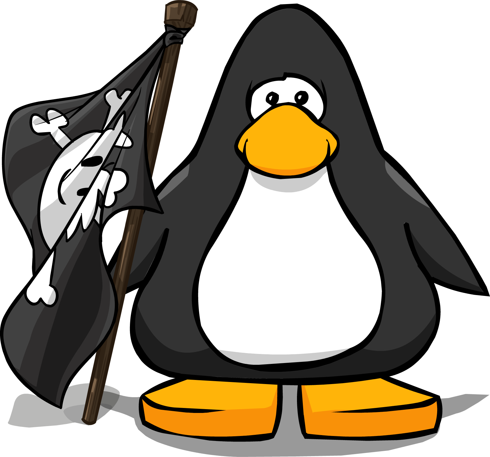 Pirate Flag On A Player Card - Club Penguin The Popstar (1678x1566)